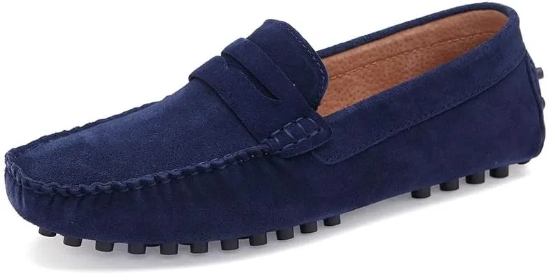 Лоферы замшевые мокасины Penny, Blue PUGHGAETZF