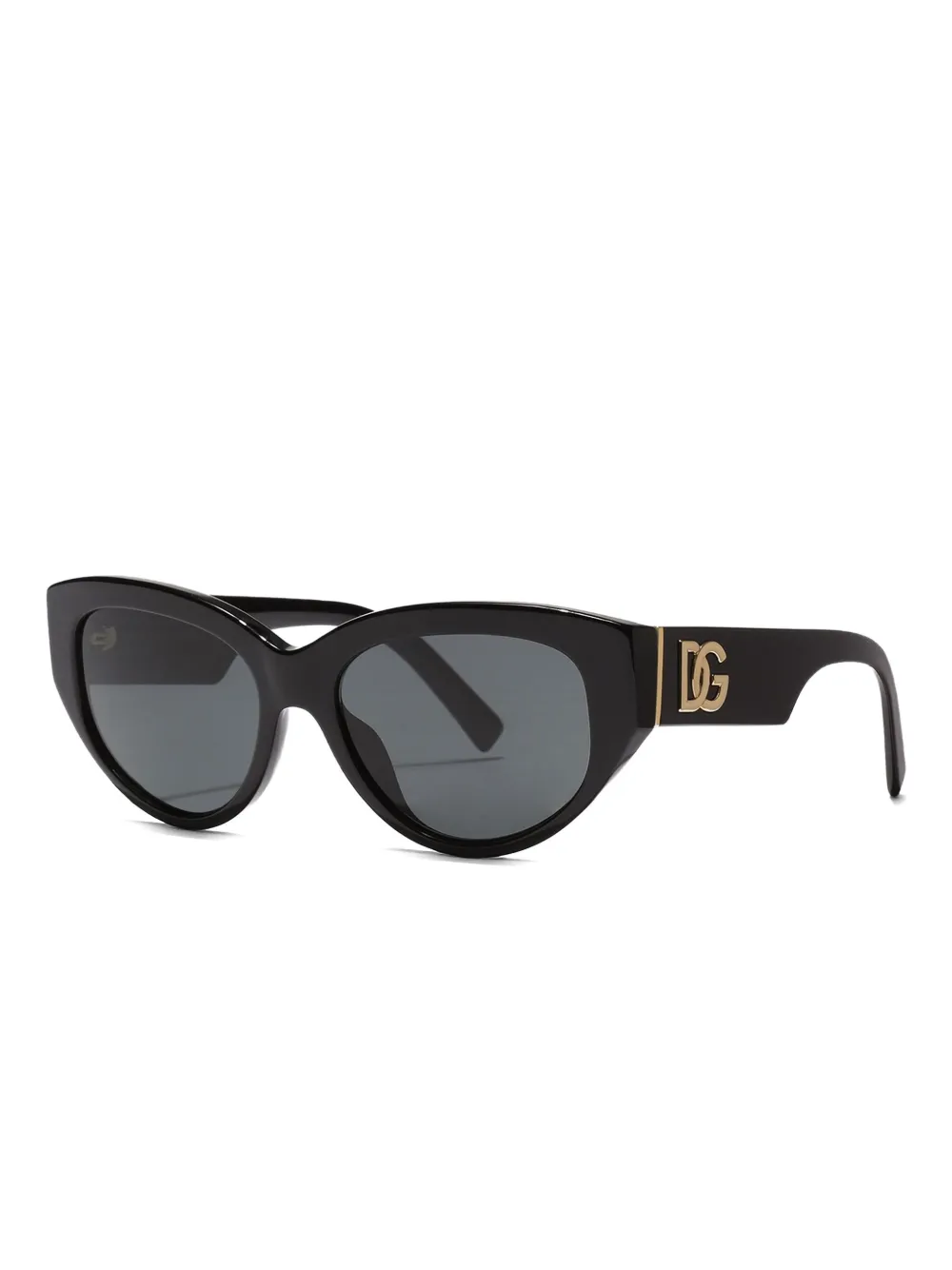 Кошачьи солнцезащитные очки DG Crossed Dolce & Gabbana, черный — фото 2