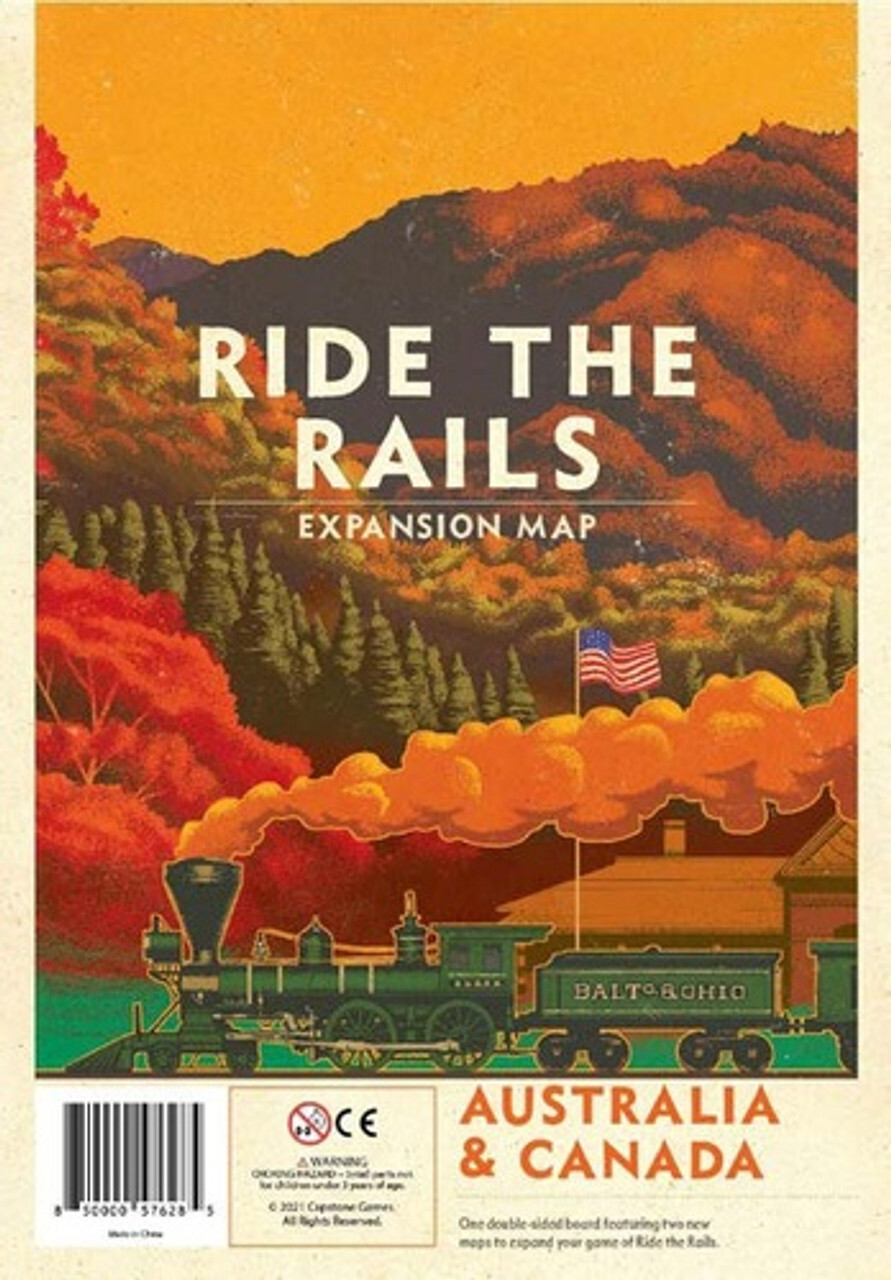

Настольная игра Iron Rail: 2 - Ride the Rails - Australia & Canada Map Expansion