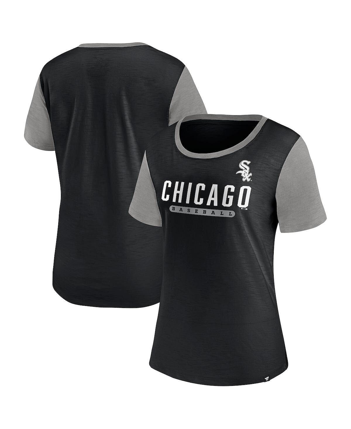 

Женская черная футболка с логотипом Chicago White Sox Mound Fanatics, черный