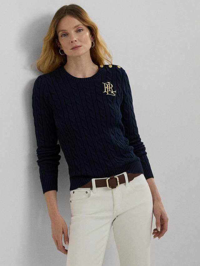 

Джемпер кабельной вязки montiva Ralph Lauren, цвет Lauren Navy