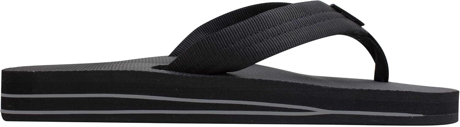 Мужские сандалии Rainbow Double Layer Soft Top 1 с нейлоновым ремешком и наполнителем из EVA-резины Rainbow Sandals, черный — фото 4