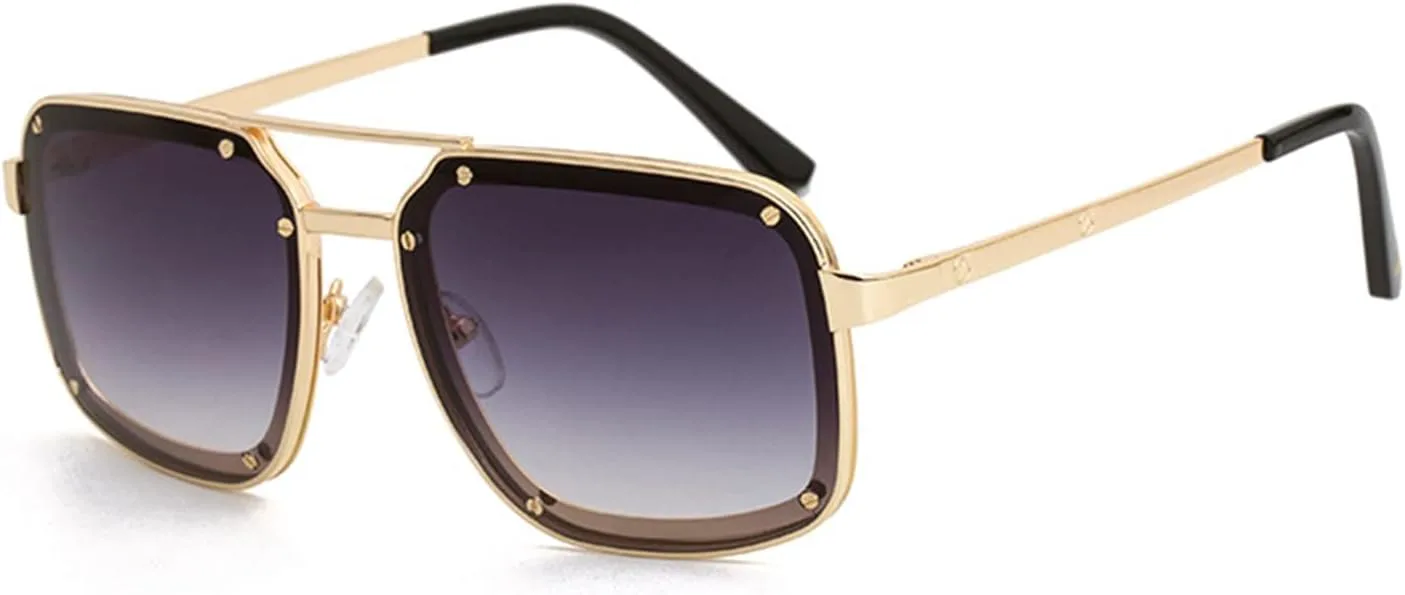 

Модные квадратные солнцезащитные очки в стиле ретро для мужчин и женщин, для отдыха на природе, пляжа и других мероприятий (Цвет: F, Размер: Средний) MTZJH, One Color