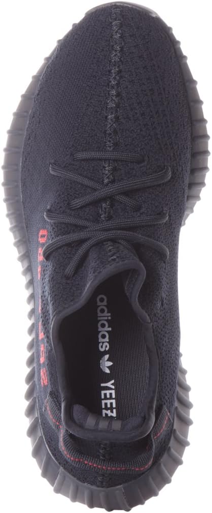 Мужские кроссовки adidas Yeezy Boost 350 V2, черный/красный — фото 2