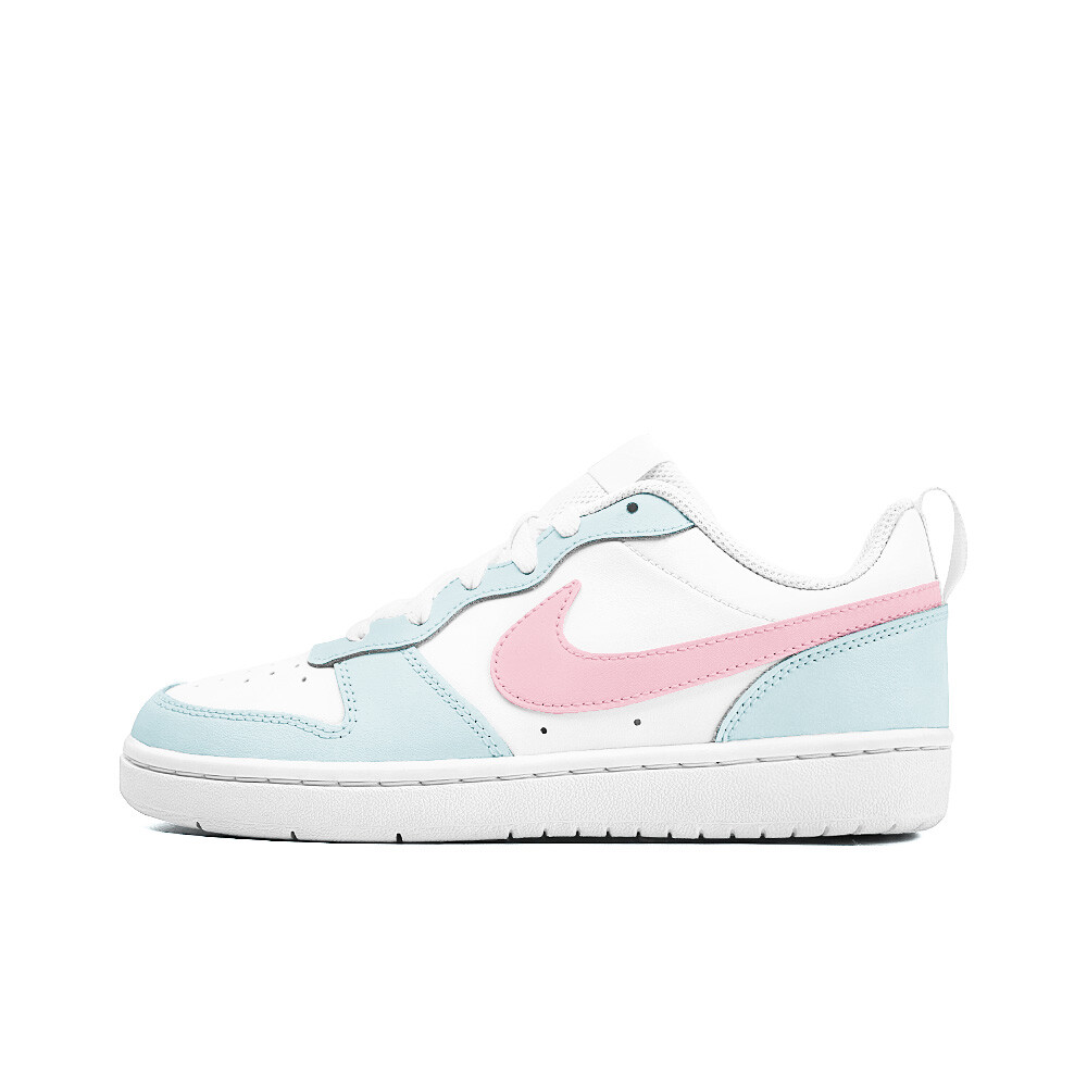 

Кроссовки Nike Court Borough Skateboard Shoes Women's Low-Top White, Фиолетовый, Кроссовки Nike Court Borough Skateboard Shoes Women's Low-Top White