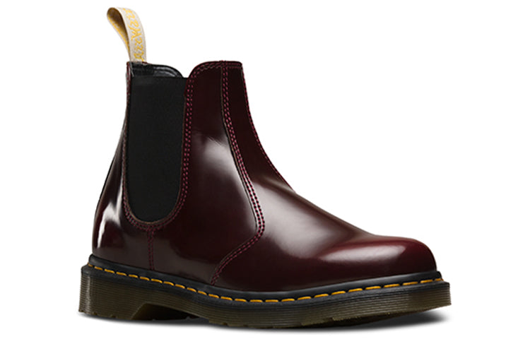 Мужские ботинки челси Dr.Martens 2976 Vegan из веганских материалов, вишнево-красный — фото 3