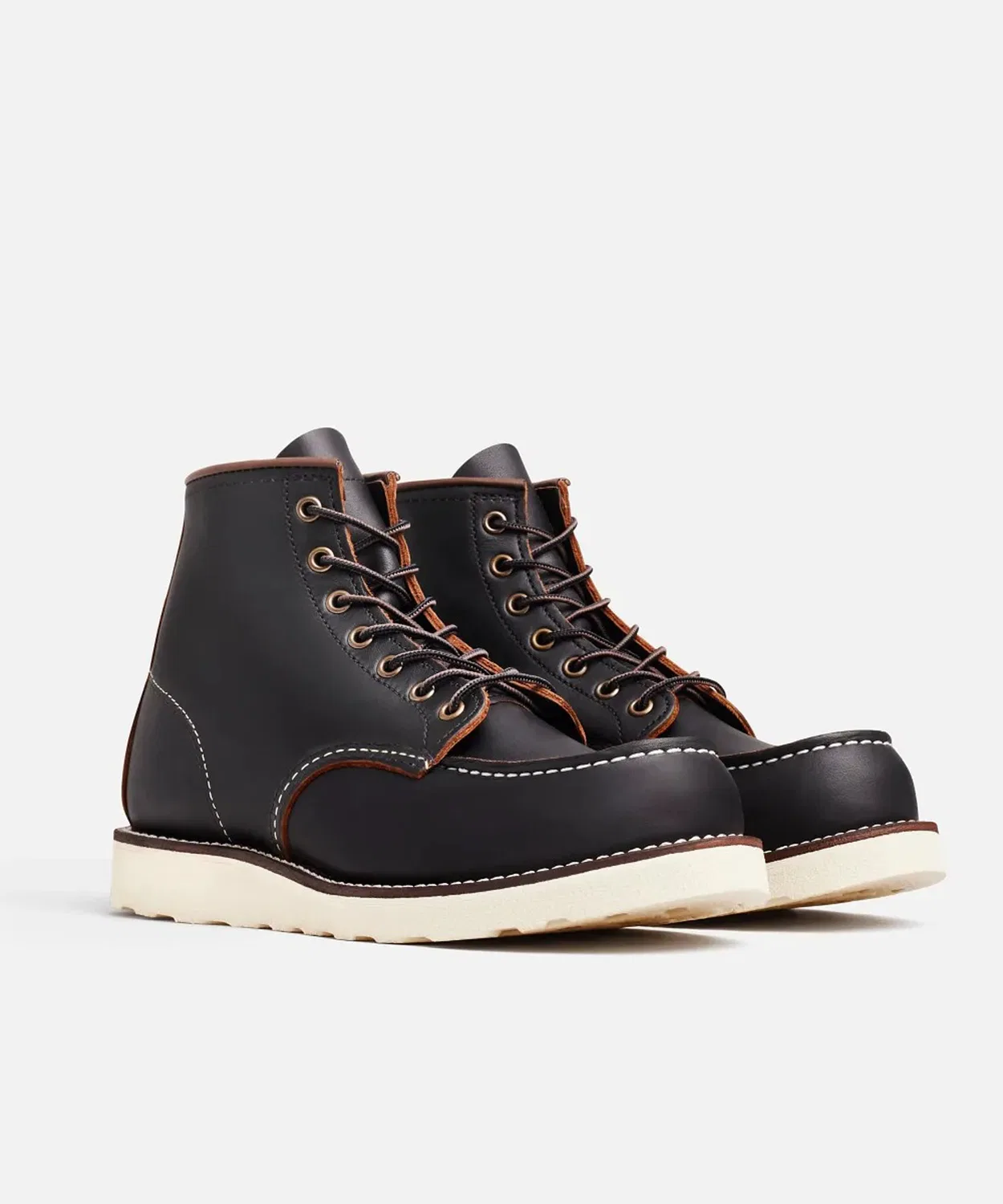 Ботинки 6-дюймовые Classic Moc Red Wing кожаные чёрные