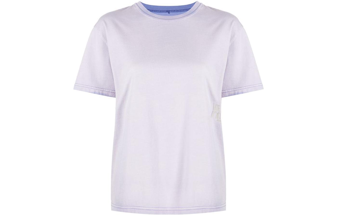 

Футболка с вышитым логотипом Alexander Wang, светло-фиолетовый