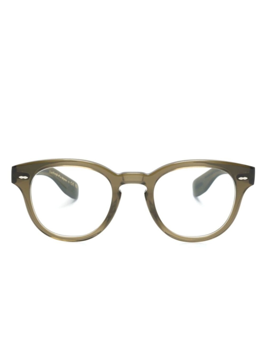 

Oliver Peoples очки Cary Grant в круглой оправе, коричневый