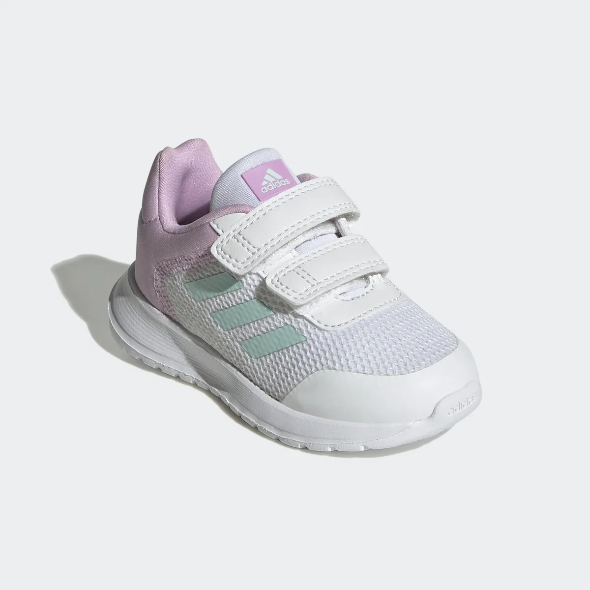 

Кроссовки Adidas Sportswear "TENSAUR RUN", с застежкой-липучкой, цвет Cloud White / Semi Flash Aqua / Bliss Lilac