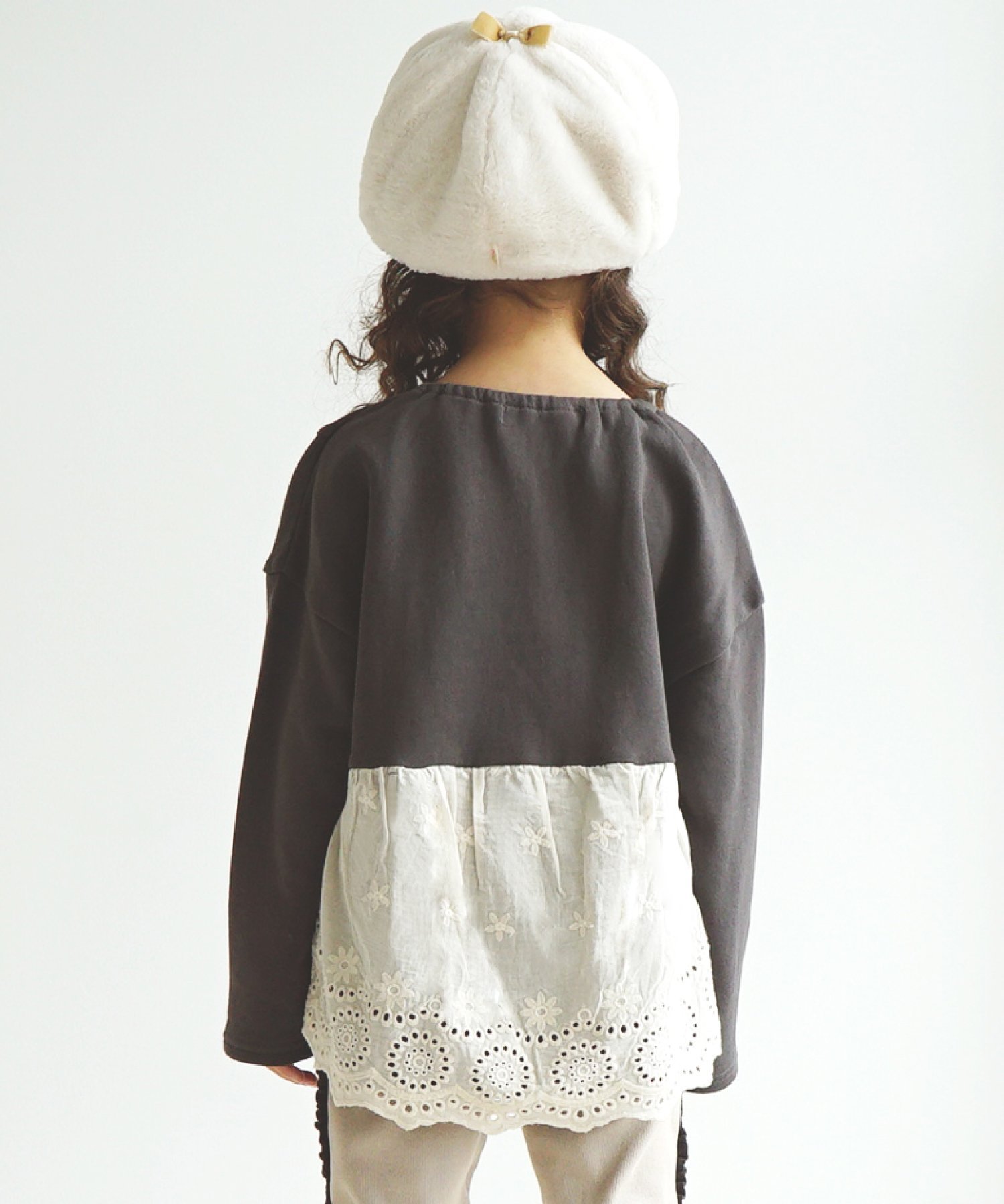 Свитшот Кроссовки на шнуровке сзади Ever Closet, Charcoal