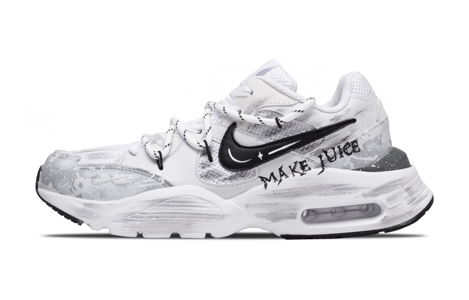 

Кроссовки для бега мужские low top с технологией Air Max Fusion Cushioning светло-серые Nike, светло-серый