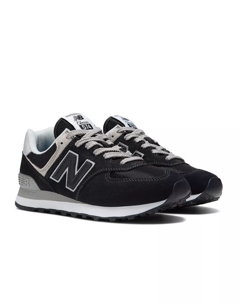 Кроссовки New Balance 574 черного металлика