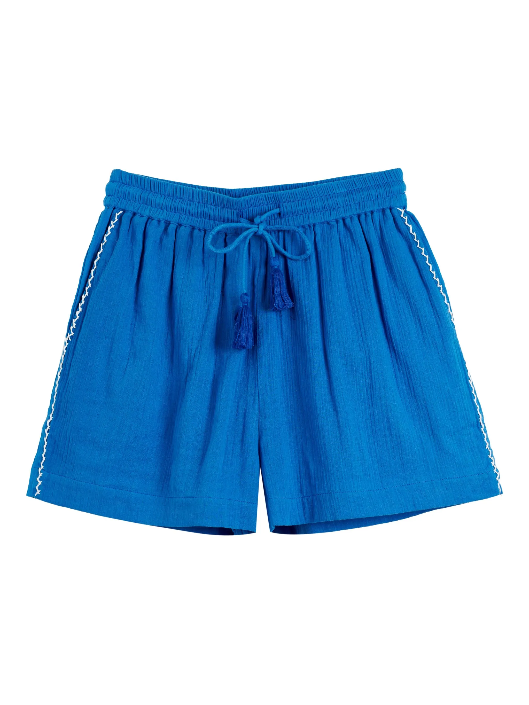 

Шорты с кулиской и вышивкой Chinti & Parker, синий