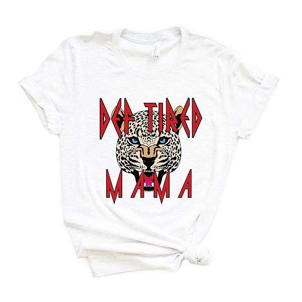 

Футболка с принтом Def tired mama Simply Sage Market, White