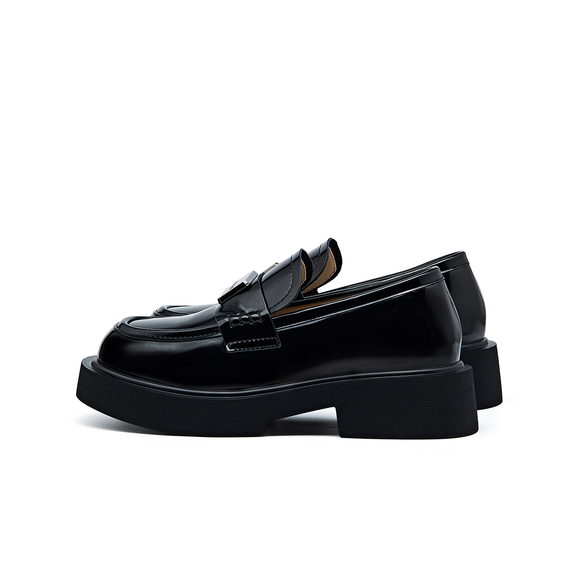 AQUASCUTUM Лоферы женские Obsidian Black/Ivory White - Obsidian Black, цвет Obsidian Black — фото 3