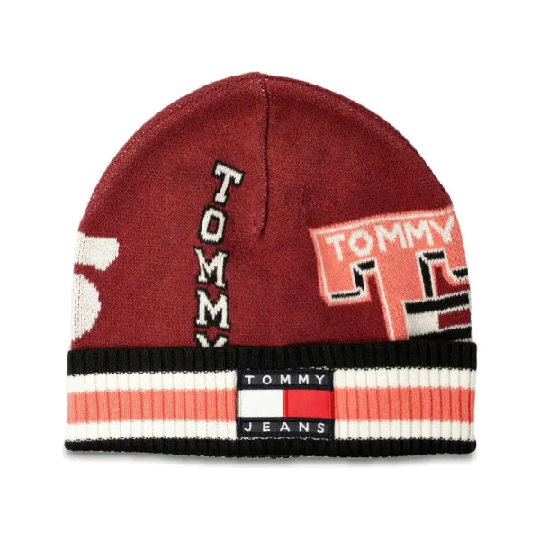 

Шапка tjw Heritage Tommy Hilfiger, бургунди