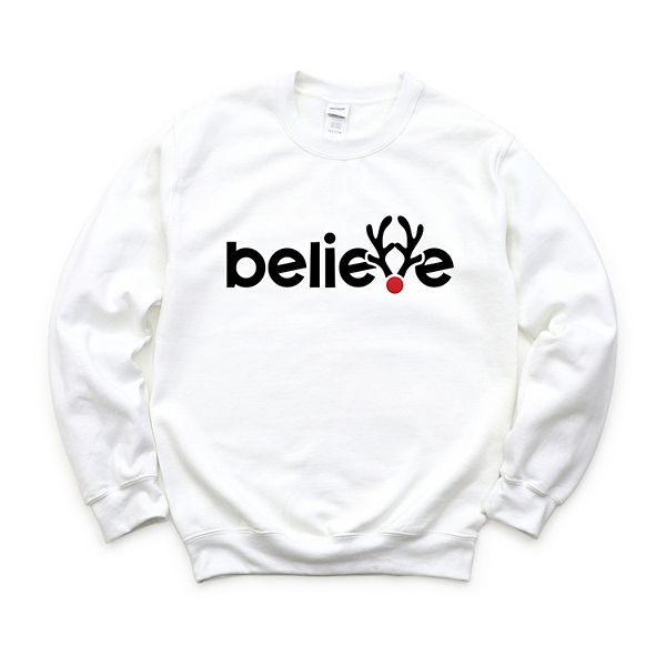 

Графический свитшот Believe reindeer antlers Simply Sage Market, White, Белый, Графический свитшот Believe reindeer antlers Simply Sage Market, White