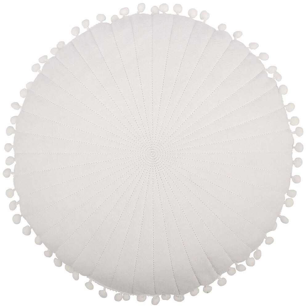 

Levtex Home Evelyn Jacobean Круглая декоративная подушка, белый