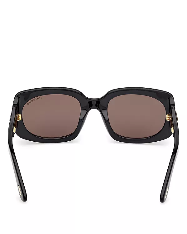 Солнцезащитные очки Icon Collection прямоугольной формы, 54 мм Tom Ford, черный — фото 4