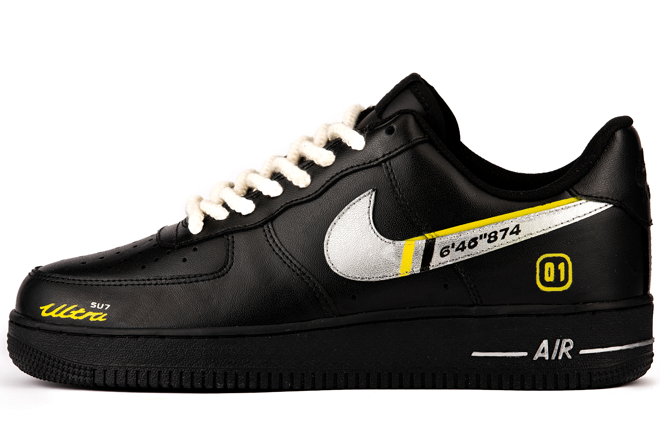 

Nike Кроссовки Air Force 1 для скейтбординга, увеличивающие рост, износостойкие, мужские, черные, серебристые