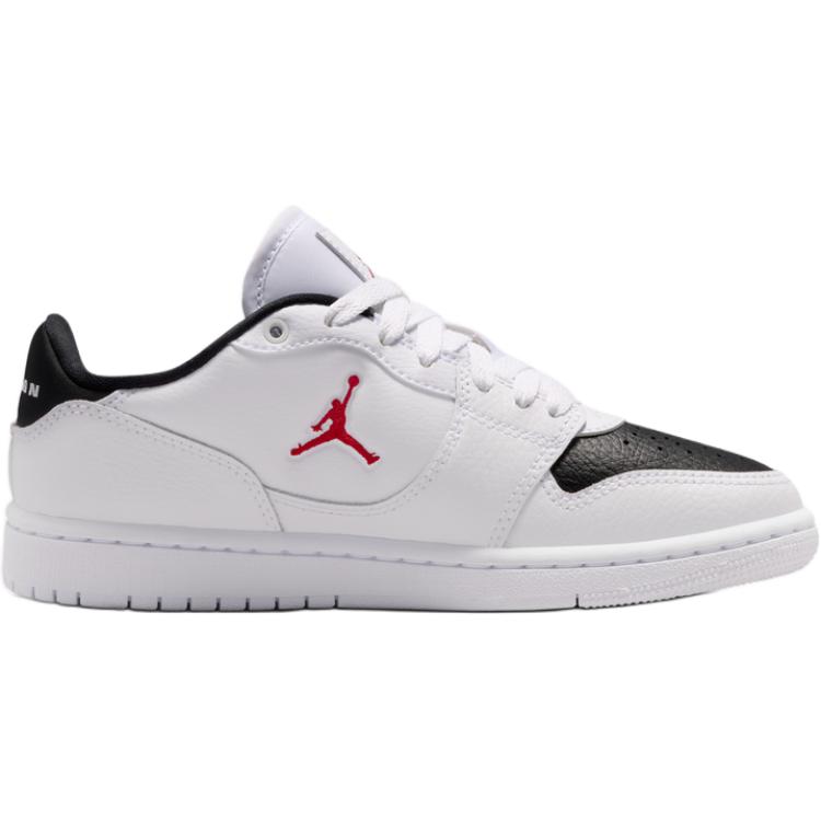 Jordan Court Connect Low top детские баскетбольные кроссовки Black White Red Unisex — фото 3
