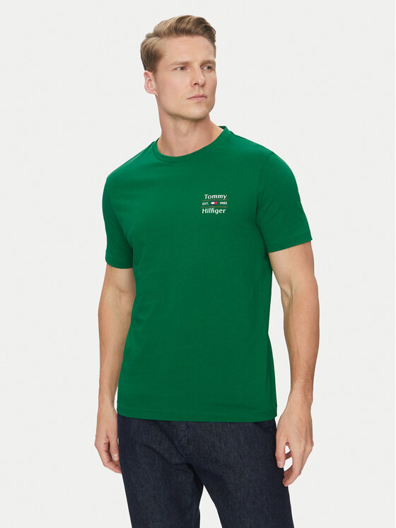 

Футболка обычного кроя Stack MW0MW38622 Tommy Hilfiger, зеленый