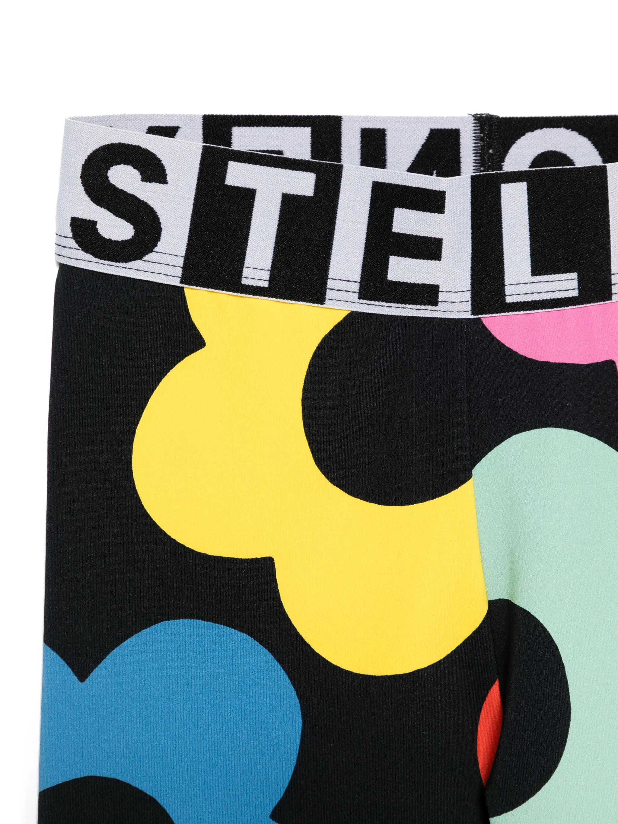 Легинсы с цветочным принтом Stella Mccartney Kids, черный — фото 3