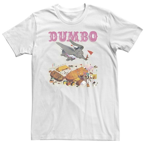 

Футболка с портретом летящего Дамбо в винтажном стиле Big & Tall Disney