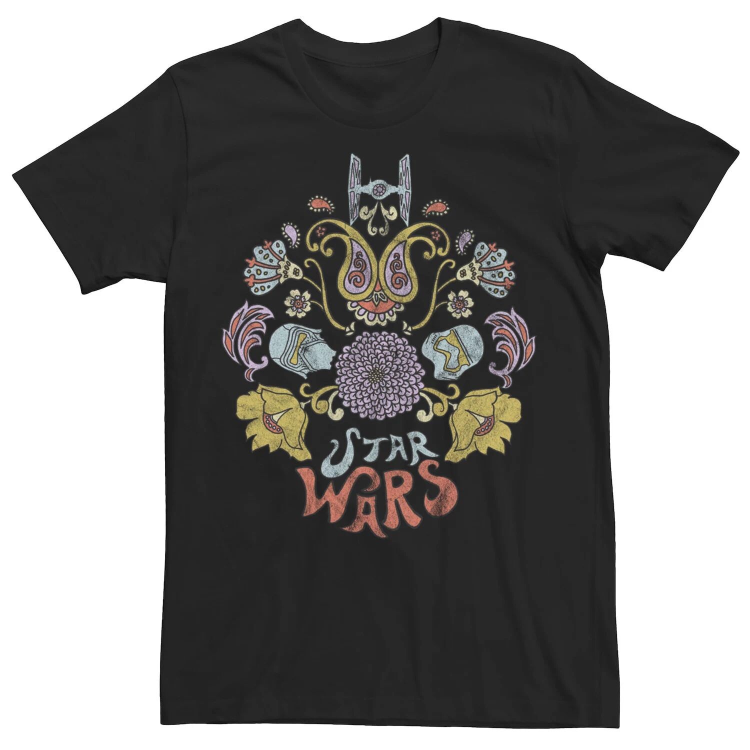 

Мужская футболка с цветочным логотипом Dark Side Star Wars