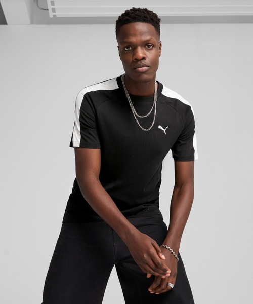 

Мужская футболка с коротким рукавом, модель T7 PUMA, черный