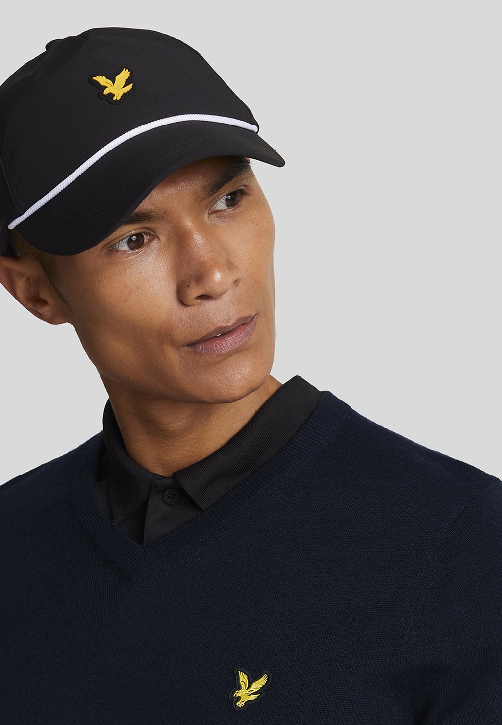 

Джемпер V NECK Lyle & Scott, темно-синий