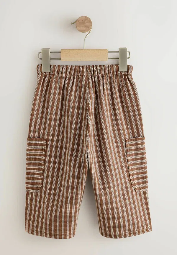 Шорты Regular fit wide on shorts Next, цвет ржаво-коричневый с принтом — фото 4