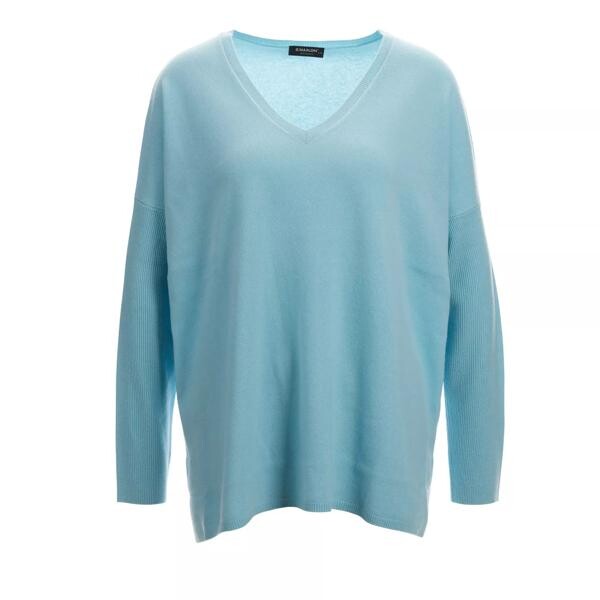 

Пулловер v-pullover sehr weit 340 aqua S.Marlon, синий