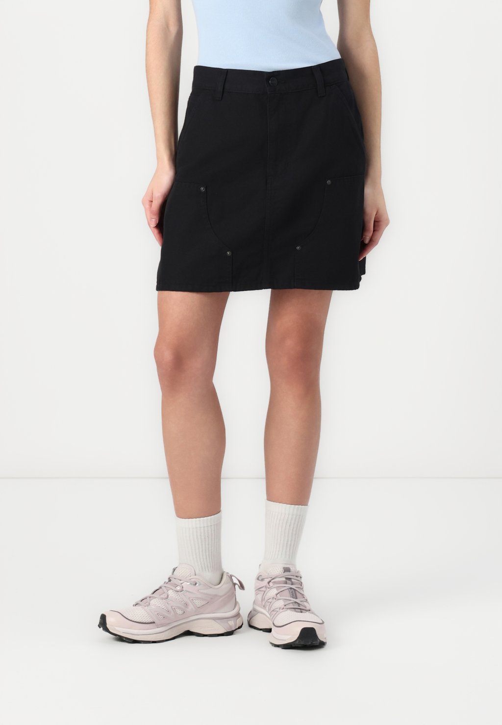 

Мини-юбка MAEVE DOUBLE KNEE SKIRT Carhartt WIP, цвет Black Stone Washed
