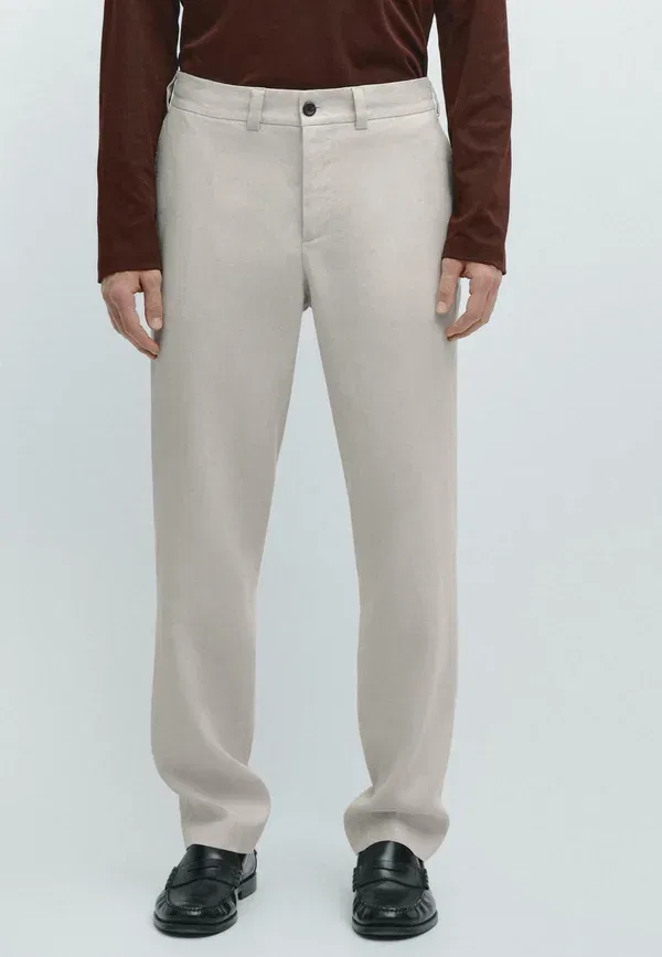 Брюки на резинке Massimo Dutti, бежевый
