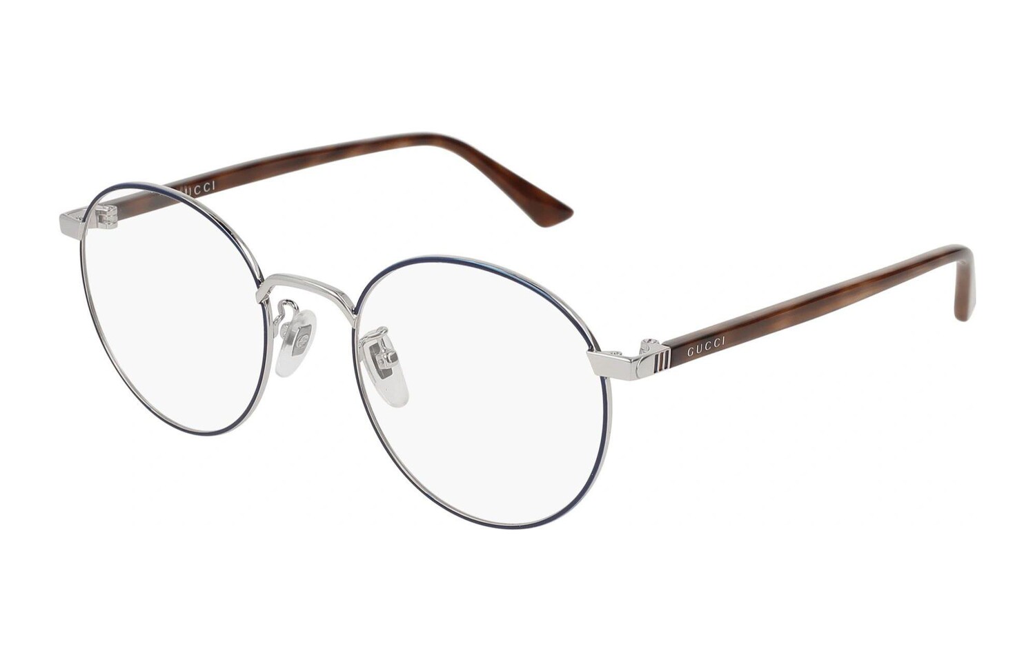 

Очки Gucci Eyeglass Frames, коричневый / серебряный