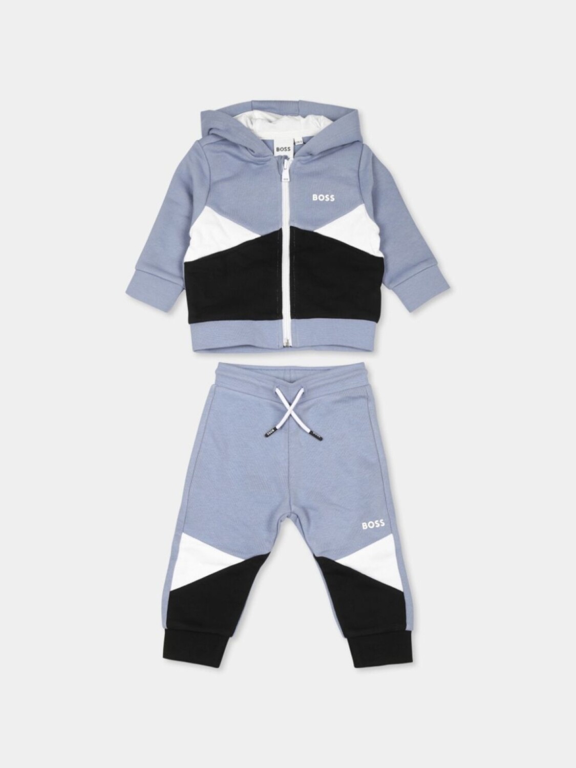 

BOSS Kidswear спортивный костюм с логотипом, синий