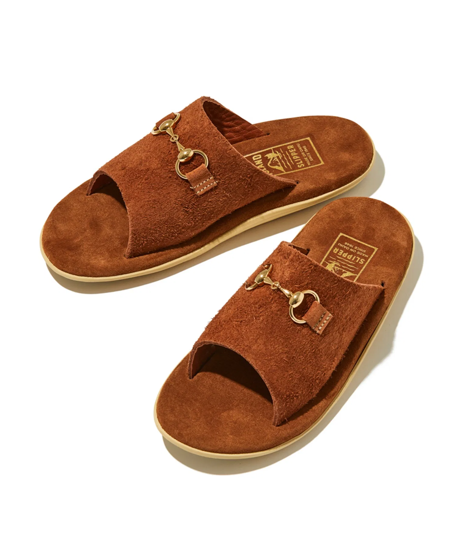 Мужские и женские сандалии ISLAND SLIPPER с золотистой пряжкой — фото 2