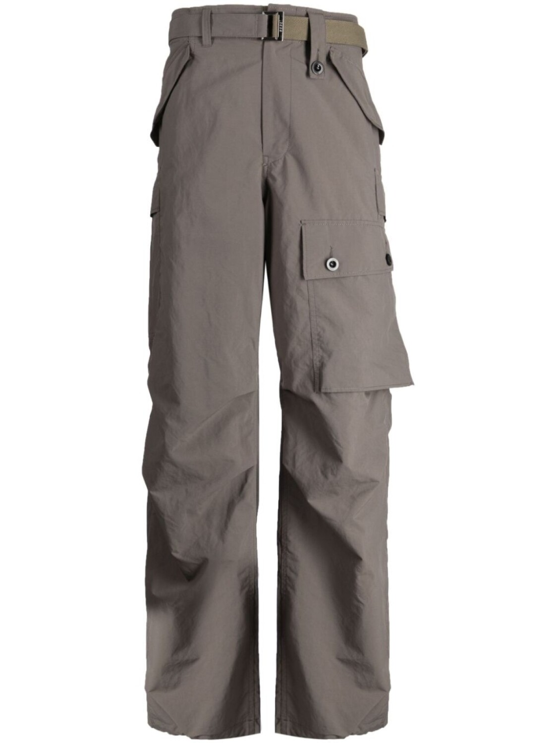 

Прямые брюки карго Sacai, зеленый