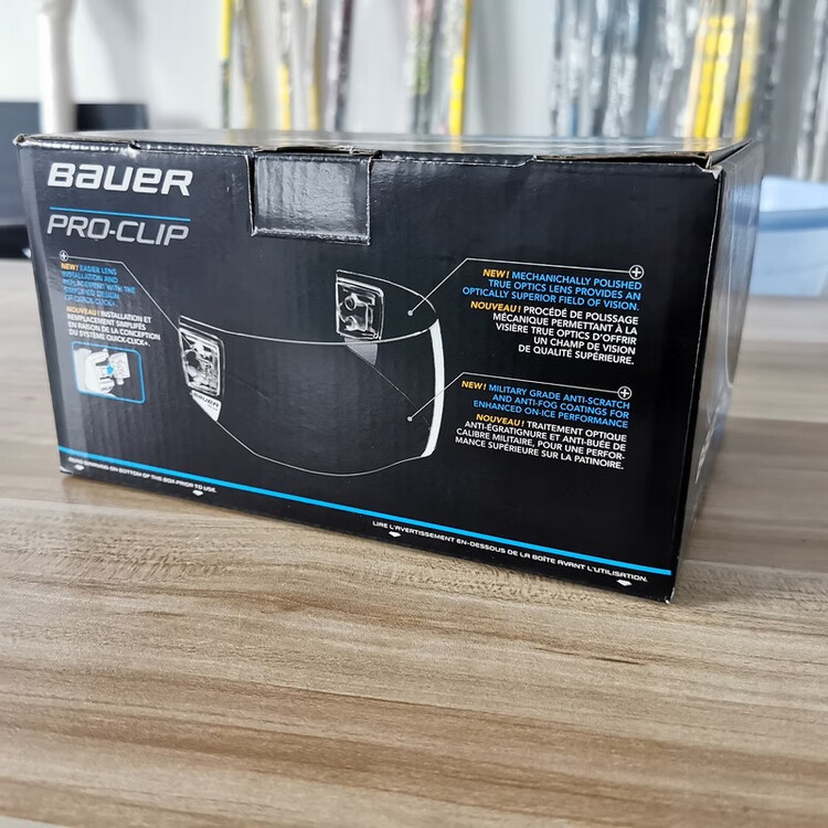 

BAUER Хоккейный шлем для взрослых с полупрозрачным стеклом, быстросъемным щитком