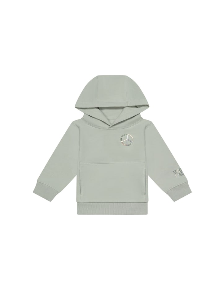 

Leevje Унисекс худи оверсайз «Peace» нежно-зеленого цвета