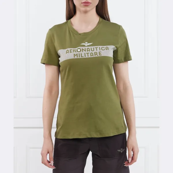 

Облегающая футболка Aeronautica Militare, хаки