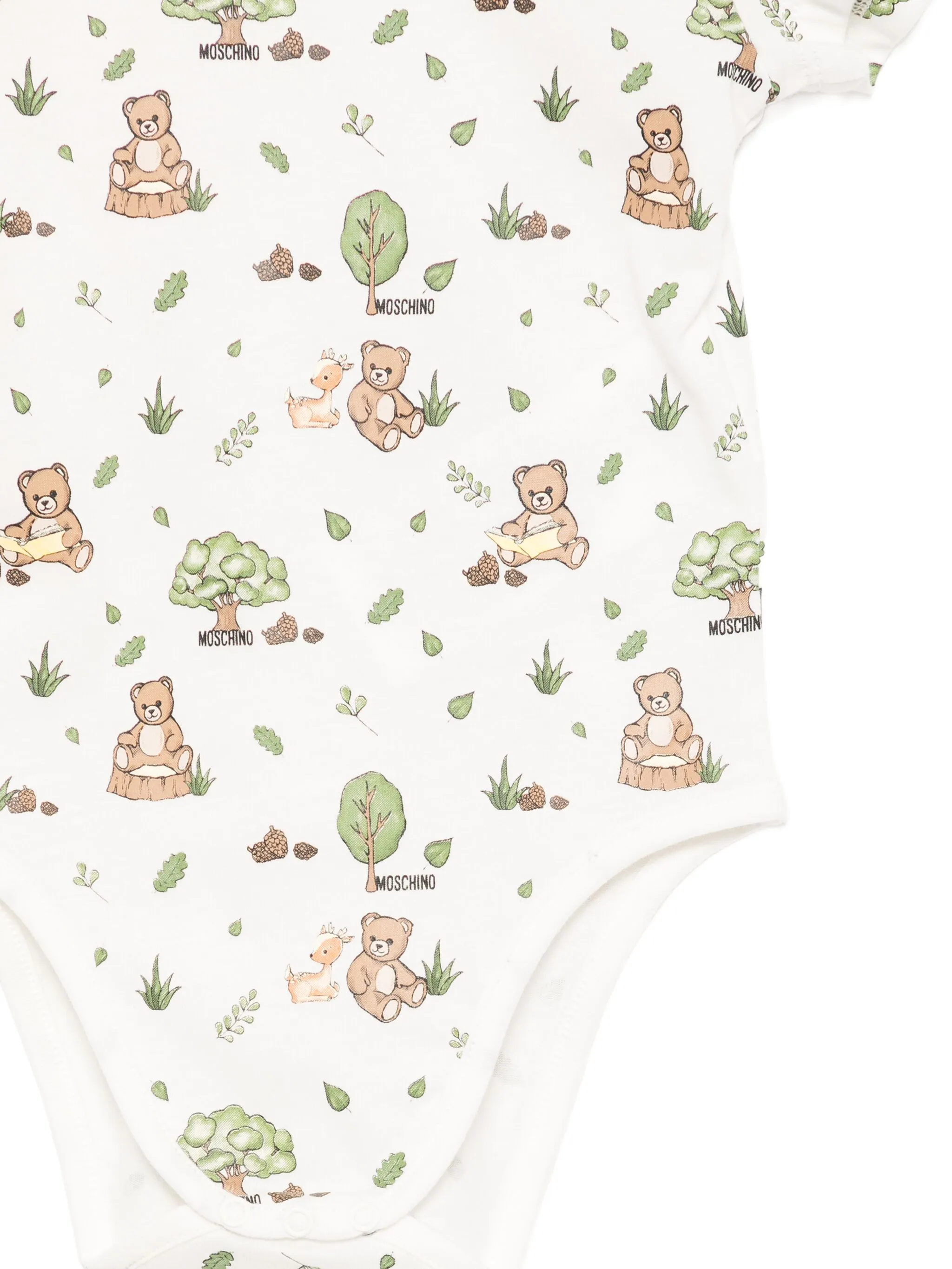 Комплект Terry Bear из двух боди Moschino Kids, розовый — фото 3