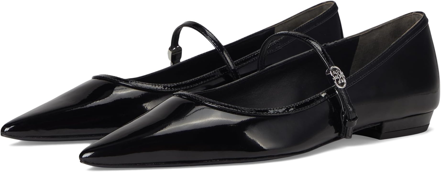 Балетки Tory Burch Women's Double T Buckle Mary Jane, Perfect Black/Perfect Black