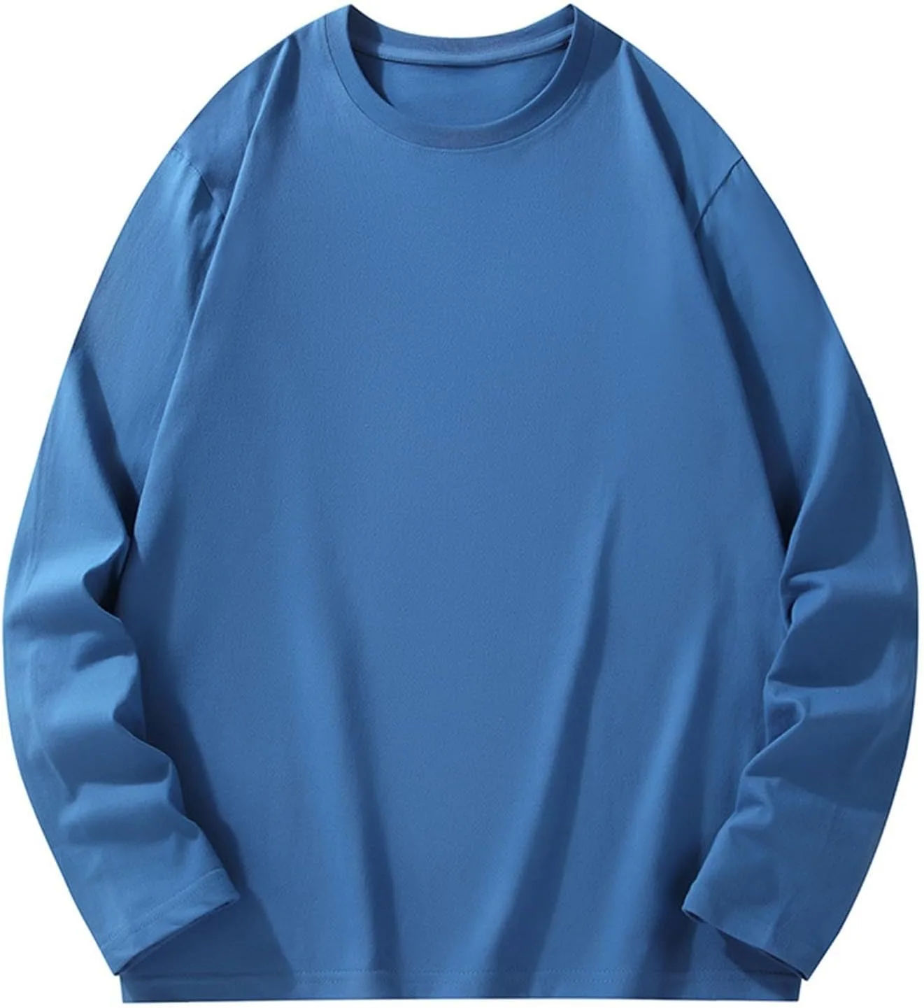 

Мужская футболка с круглым вырезом Regular Fit, длинный рукав, легкая