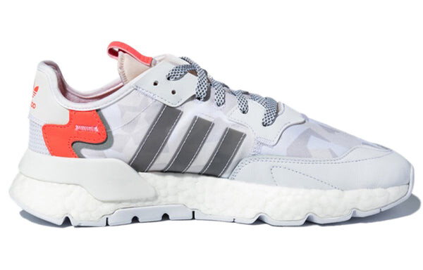 Кроссовки оригинальные nite jogger Adidas, белый — фото 2