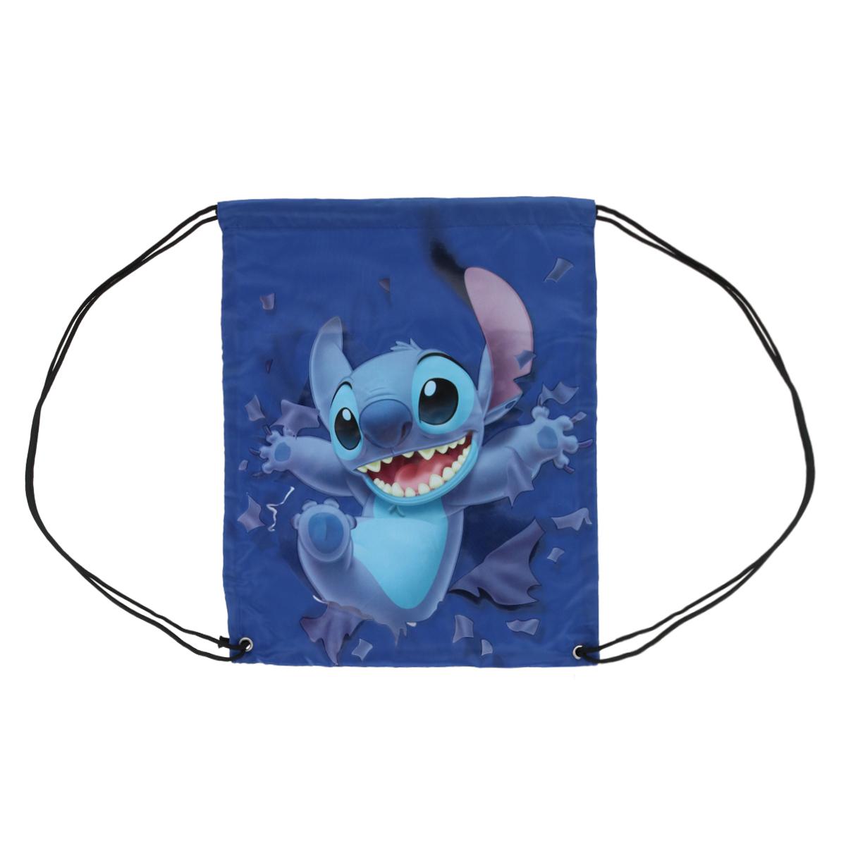 

Рюкзак-сумка Disney Stitch Breaking Free на шнурке Jerry Leigh, темно-синий