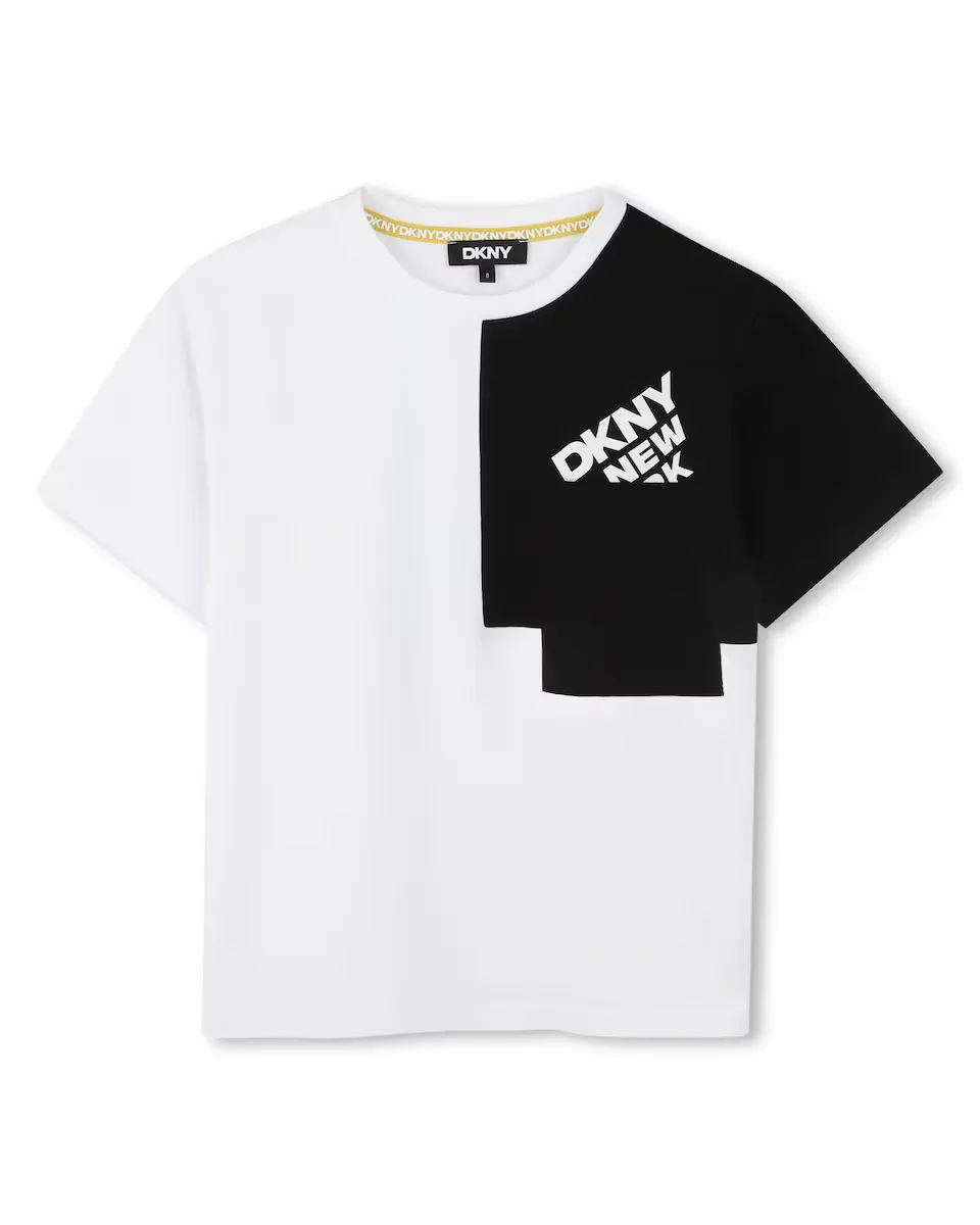 

Футболка из хлопка с короткими рукавами DKNY, черный