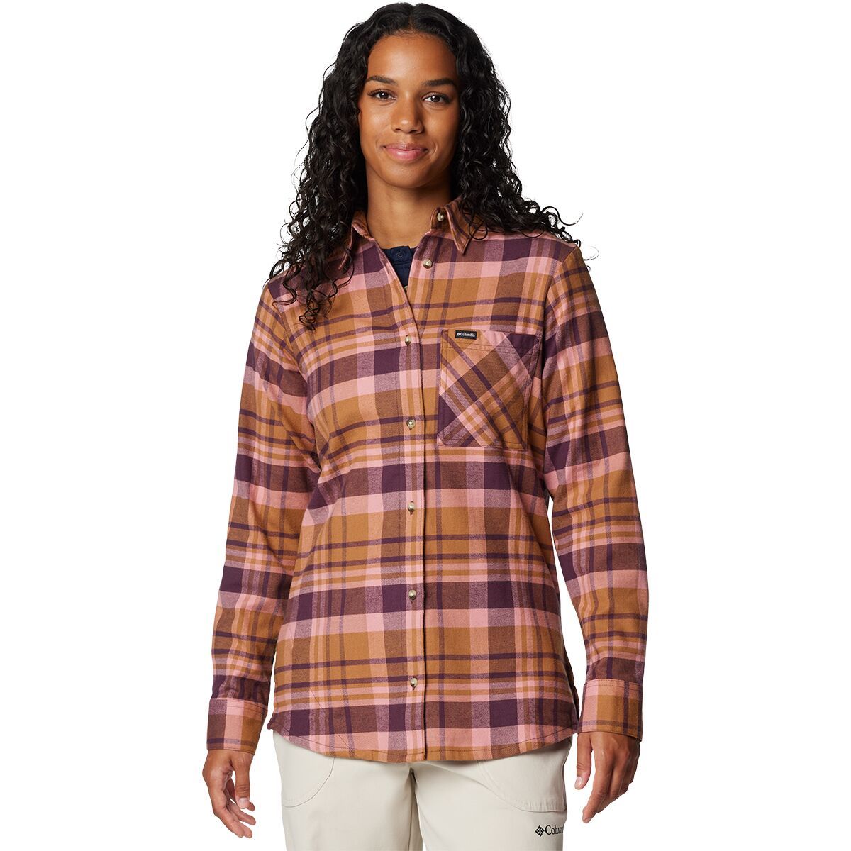 

Фланелевая рубашка с длинным рукавом Calico basin Columbia, цвет moonvista multiplaid
